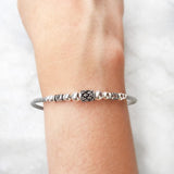 TRIBAL SILVER STACKING BRACELET - SILBERUH