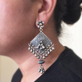 TRIBAL SILVER PATANG EARRING - SILBERUH