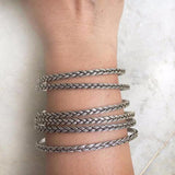 KNOTTED SILVER BANGLES - SILBERUH