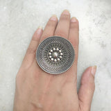 TRIBAL SILVER RING - SILBERUH