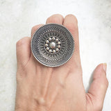 TRIBAL SILVER RING - SILBERUH