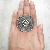 TRIBAL SILVER RING - SILBERUH