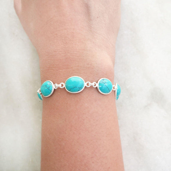 TURQUOISE SILVER BRACELET - SILBERUH