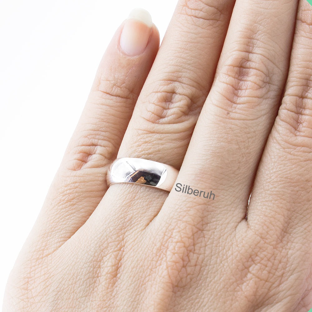 Plain Silver Band Ring – SILBERUH