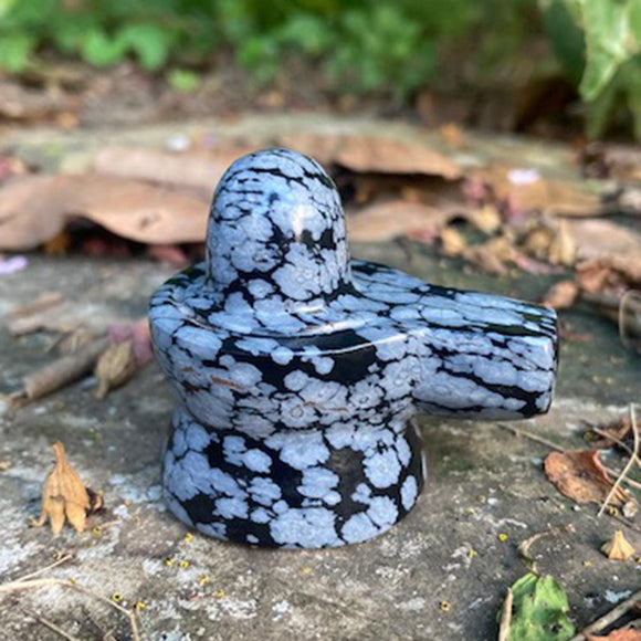 Snowflake Obsidian Shivling