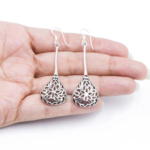 Silver Jali Earring