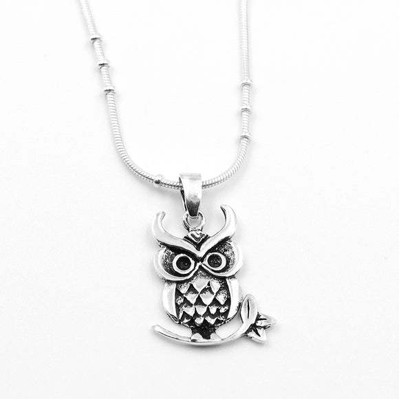 Silver Owl Pendant