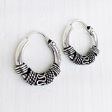 Tribal Silver Bali Earring