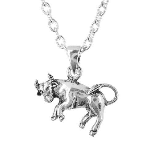 SILVER CHARM BULL PENDANT - SILBERUH