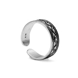 Wave Silver Adjustable Toe Ring