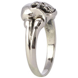 biker skull ring silver India