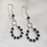 blue sunstone gypsy earrings boho style India