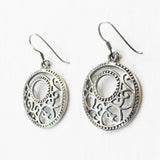 elegant silver jali earrings daily wear India