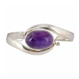 gemstone silver jewellery India amethyst kada