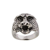 handcrafted silver tiger ring India