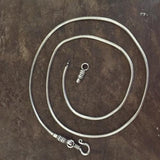 SILVER SNAKE CHAIN - 24" INCH - SILBERUH