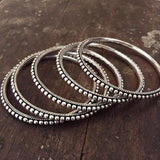 GYPSY SILVER BANGLES - SILBERUH