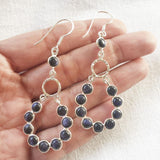 large gypsy earrings women silver