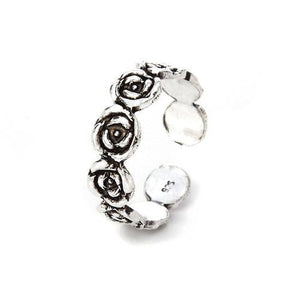 ROSE SILVER ADJUSTABLE TOE RING - SILBERUH