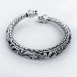 tribal silver panther bracelet statement jewellery