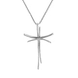 Modern Silver Cross Pendant – Unisex Jewellery by Silberuh