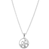 minimalist silver hearts jewellery pendant