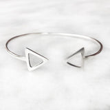 geometric silver bracelet adjustable women India