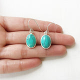 turquoise silver jewellery India earrings