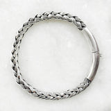 bold unisex silver bracelet with clasp India